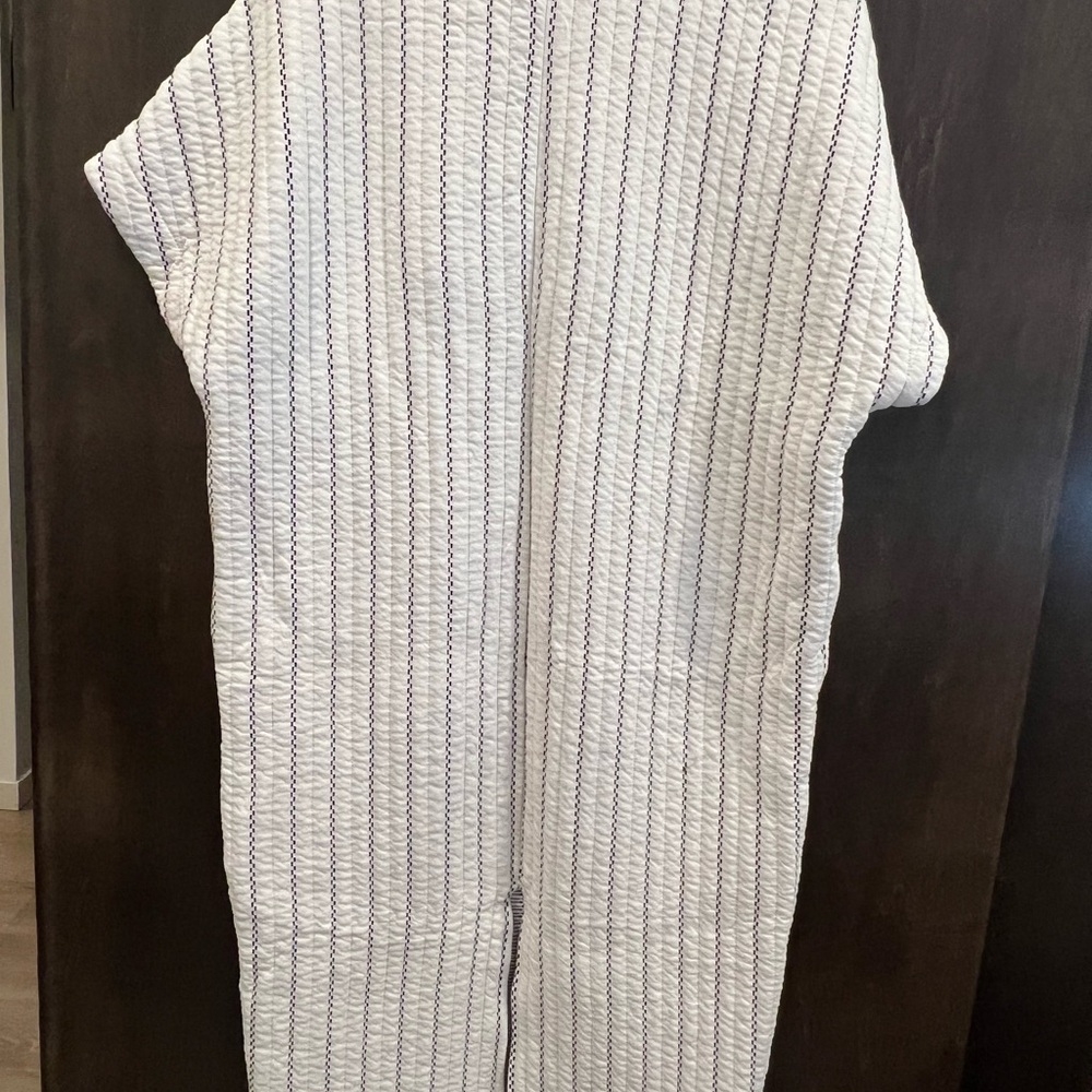 Zara Oversized Quilted Striped Dress - Picture 10 of 11